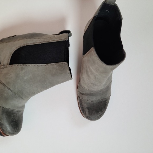 Sorel Lea Wedge Ankle Leather Waterproof booties - Picture 4 of 6